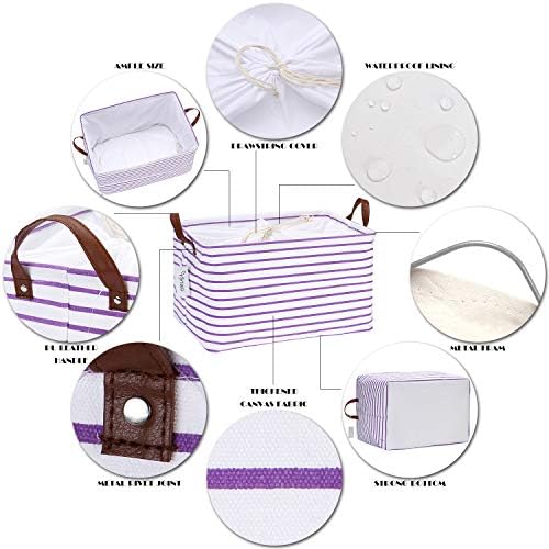 Hinwo 31L Large Canvas Storage Bin - Image 4