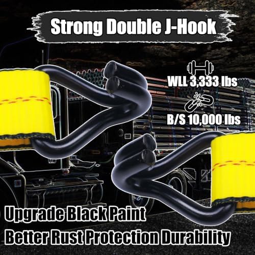 4Pack Ratchet Straps Heavy Duty - Image 4
