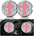 2Pack Faith Cross Car Cup Holder Coaster Neoprene Car Coasters by YGQZYYQ