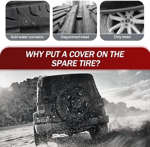 Pack-1 Car Spare Tire Cover, Adjustable Perfect Wrapping Cover - Image 3