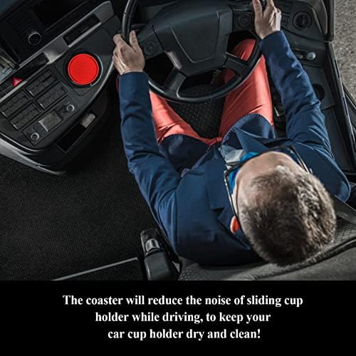 4 Pack Car Coasters, 2.75inch Universal Non-Slip Car Cup Holder Coaster - Image 6