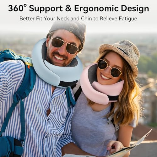 WANDER+® Travel Neck Pillow, Memory Foam Neck Pillow - Image 6