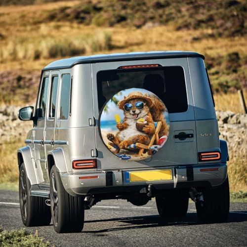 Squirrel Spare Tire Cover Weatherproof Wheel Protectors Universal Wheel Covers - Image 7
