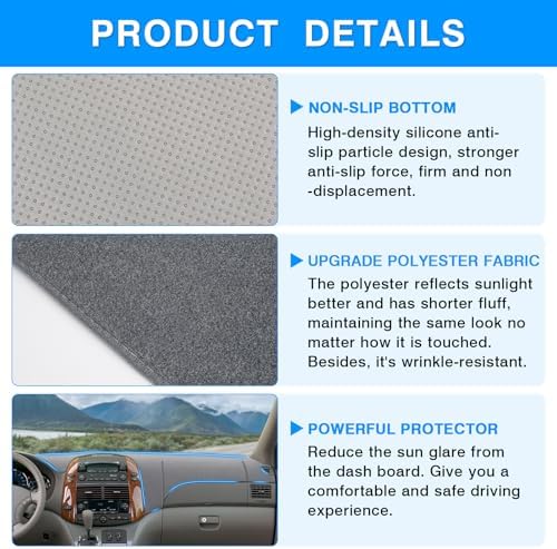 Autorder Gray Dashboard Cover Mat - Image 6