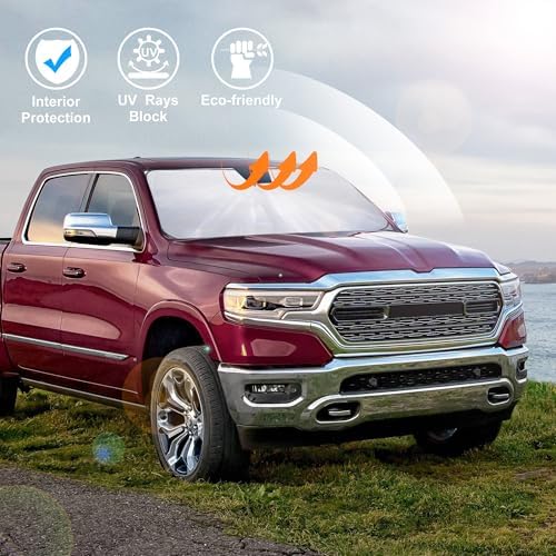 Windshield Sun Shade for 2010-2025 2026 Dodge RAM 2500 3500 - Image 6