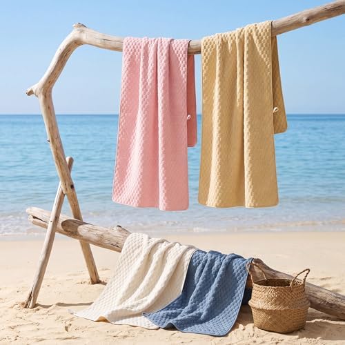 REDKISS 4 Pack Microfiber Bath Towels, Quick Dry, Super Soft - Image 6