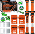 XSTRAP STANDARD Wheel Chock E-Track Tie Down Straps Kit by XSTRAPSTANDARD