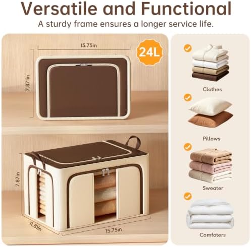 Clothes Storage Bins, 3 Openings - Image 3