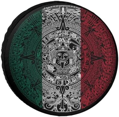 Generic Mexico Aztec Calendar Tire Covers, Dust-Proof Weatherproof Wheel Covers by Unknown