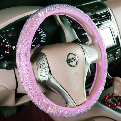 Car Fuzzy Bling Steering Wheel Cover - Image 5
