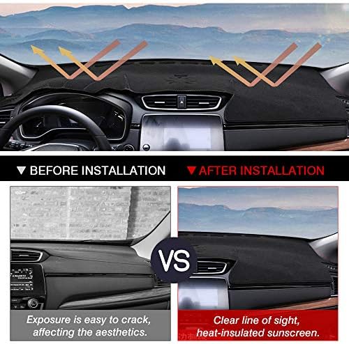 Cartist Suede Dash Mat Cover for Honda CR-V CRV 2017-2022 Dash Cover Nonslip - Image 4
