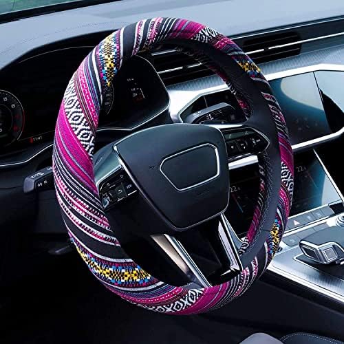 Boho Steering Wheel Cover Elastic Microfiber by Limsas