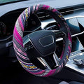 Boho Steering Wheel Cover Elastic Microfiber by Limsas