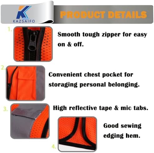 Hi Vis Construction Safety Vest - Image 4