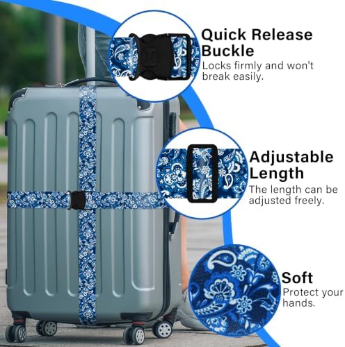 Luggage Straps for Suitcases, Travel Adjustable Belt - Image 2