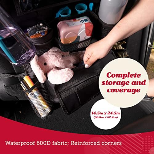 Lusso Gear Backseat Car Organizer- Kick Mat Protects Against Kids Feet - Image 4