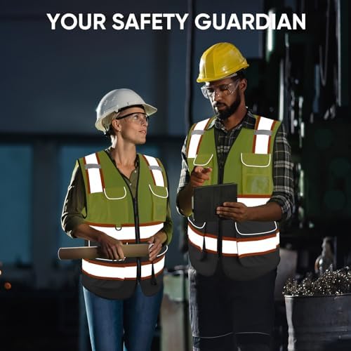 TICONN High Visibility Reflective Safety Vest - Image 6