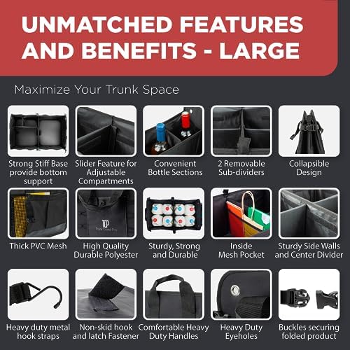 Car Trunk Organizer for SUV & Truck Cargo Storage - Image 4