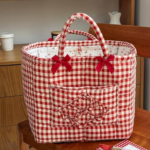 Storage Basket Boho Fabric Large Collapsible Floral Laundry Nursery Hamper - Image 2