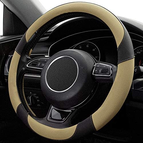 Universal Car Steering Wheel Cover Breathable Anti-Slip, 15 inch Microfiber - Image 3