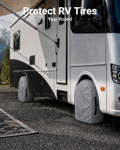 RV Tire Covers Set of 4, Fits 32"to 34" Tires - Image 2