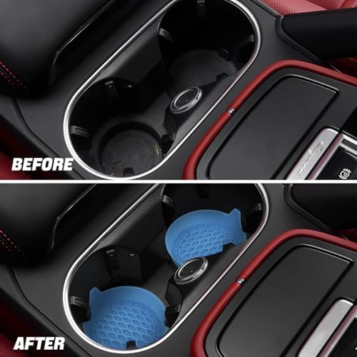 Zpana Bling Car Cup Holder Coaster, Shockproof Auto Interior Decorative Coasters - Image 5