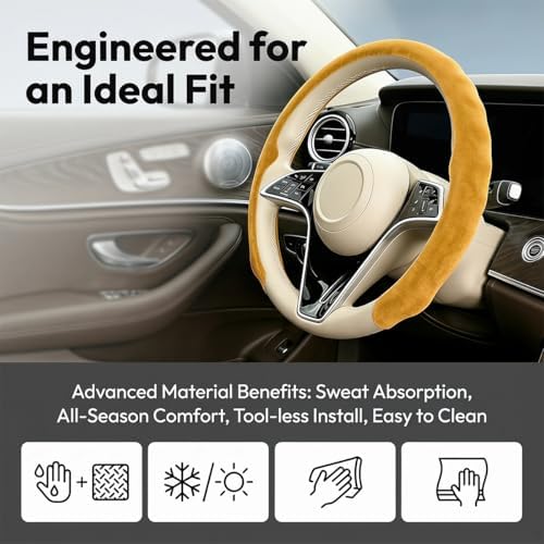 Mandark 15 Inch Car Steering Wheel Cover - Image 3