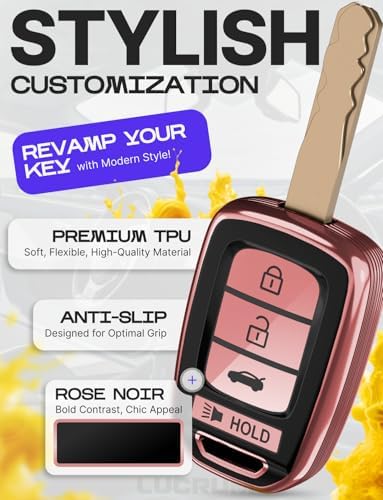 Lucrum Compatible with Honda Key Fob Cover & Keychain - Image 3