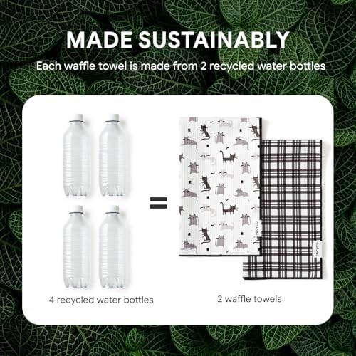 RECYCO Waffle Kitchen Towel Set of 2 - Image 6