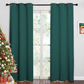 NICETOWN Christmas Thermal Insulated Solid Grommet Blackout Curtains/Drape by NICETOWN