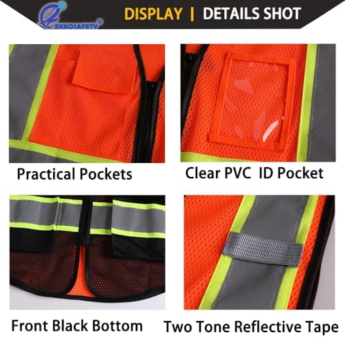 Hi Vis Reflective Safety Vest for Men Women - Image 6