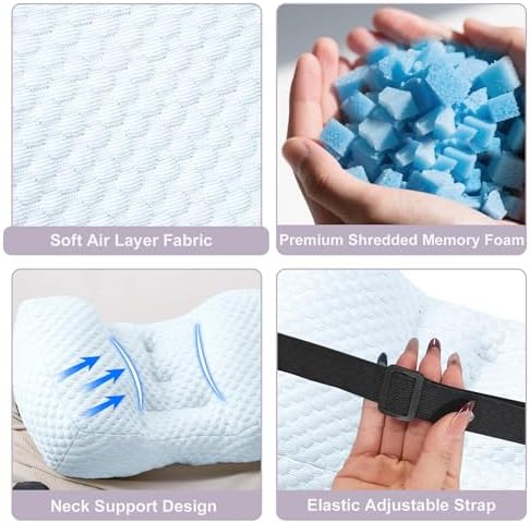 Adjustable Neck Pillow for Recliner, Headrest Pillow for Chair & Couch Support - Image 4