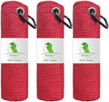 3 Pack 16"x16" Waffle Microfiber Golf Towels by VIVIDLY