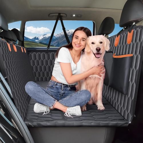 Chumajor L Back Seat Extender for Dogs, Hard Bottom, Waterproof, 400 lb by Chumajor