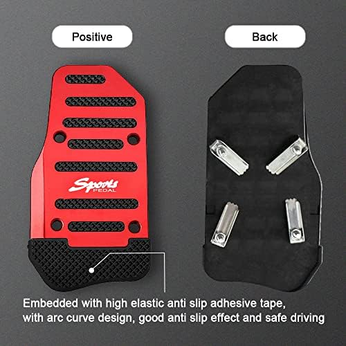 3PCS Non-Slip Car Pedal Covers, Premium Aluminum Alloy Pedal Pads - Image 4