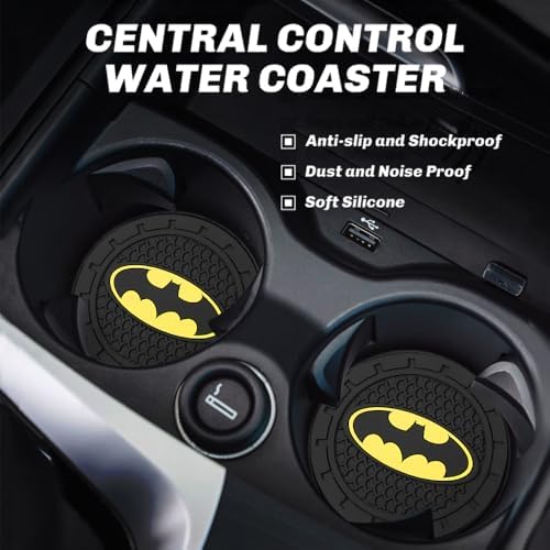 Cup Holder Insert Coaster for Batman DC Fans, Anti Slip Car Cup Coaster - Image 6