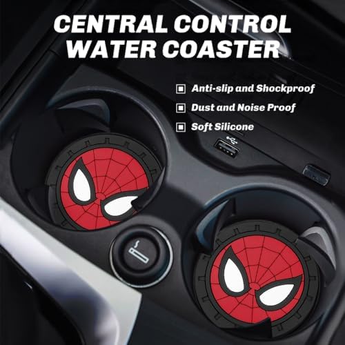 Cup Holder Insert Coaster for Marvel Spiderman Fans, Anti Slip Car Cup Coaster - Image 6