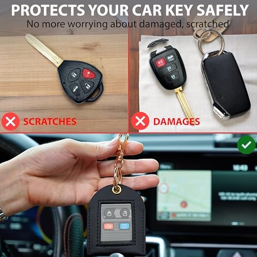 Leather Key Sleeve for Broken Car Key Loop Replacement - Image 3