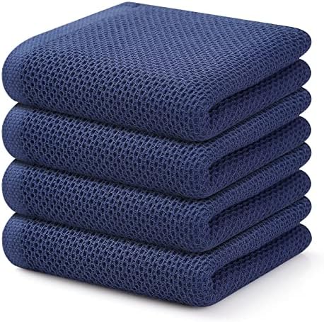 Kitinjoy 100% Cotton Waffle 4-Pack Kitchen Towels by Kitinjoy