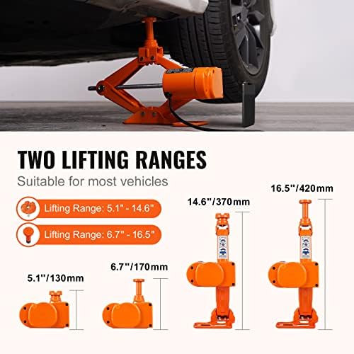 VEVOR Electric Car Jack, 3 Tons /6600 lbs 12V Electric Scissor Jack - Image 3