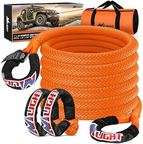 Nilight Kinetic Recovery Tow Rope Kit by Nilight