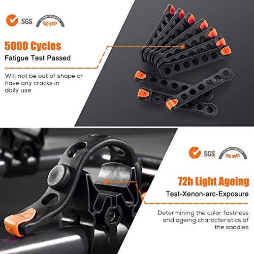 IKURAM R 2 Bike Hitch Mount Foldable Bicycle Carrier, Fits 2" Receiver - Image 5