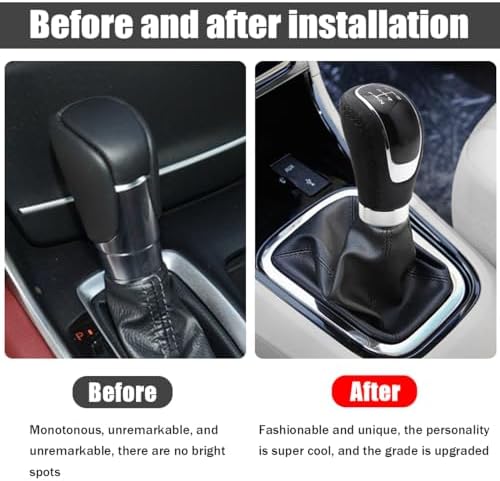 Osilly 5 Speed Shift Knob, Weighted Manual Gear Shifter Knobs, Leather Gear - Image 5