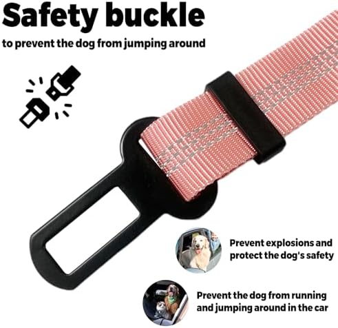 Dog Seat Belt for Car, Dog Seatbelt Extenders for Cars Dog Leash Harness - Image 3