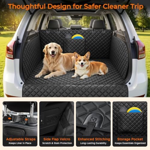URPOWER SUV Cargo Liner for Dogs Pet Cargo Cover - Image 5