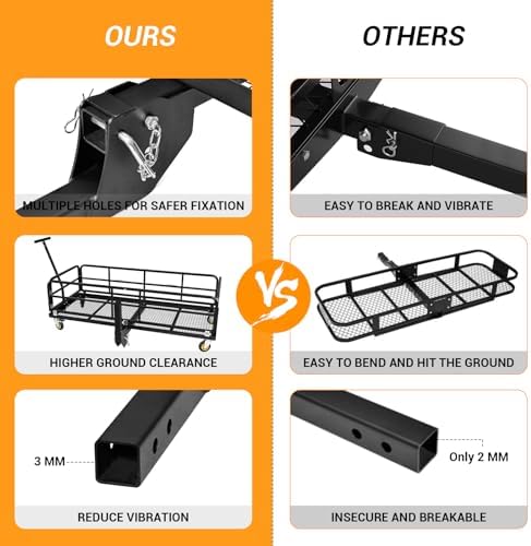 Garvee Foldable Hitch Mount Cargo Carrier - Image 4