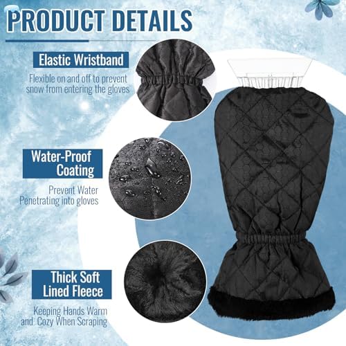 WILLBOND Ice Scraper with Glove Waterproof Ice Scrapers - Image 3
