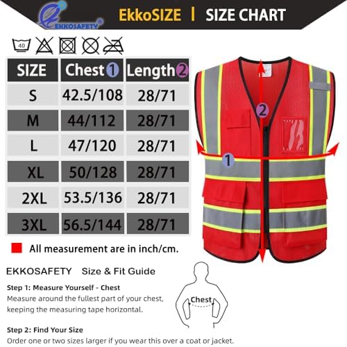 Hi Vis Reflective Safety Vest for Men Women - Image 2