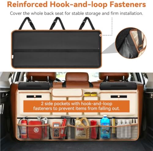 Trunk Organizer for SUV, Car Organizers and Backseat Hanging Storage - Image 4