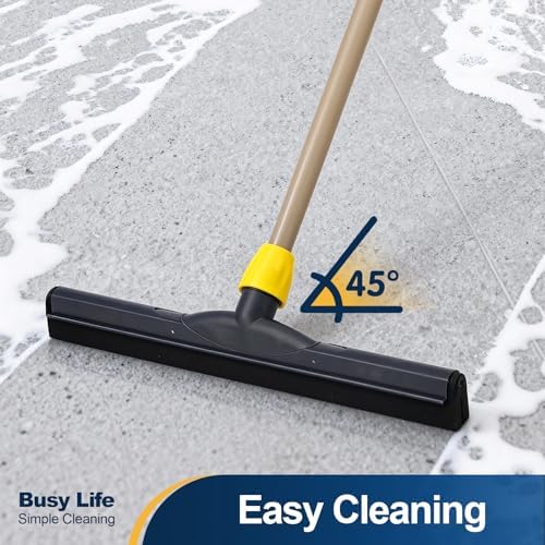 Yocada Floor Squeegee Scrubber Adjustable Telescopic Pole Heavy Duty 54.3" - Image 4